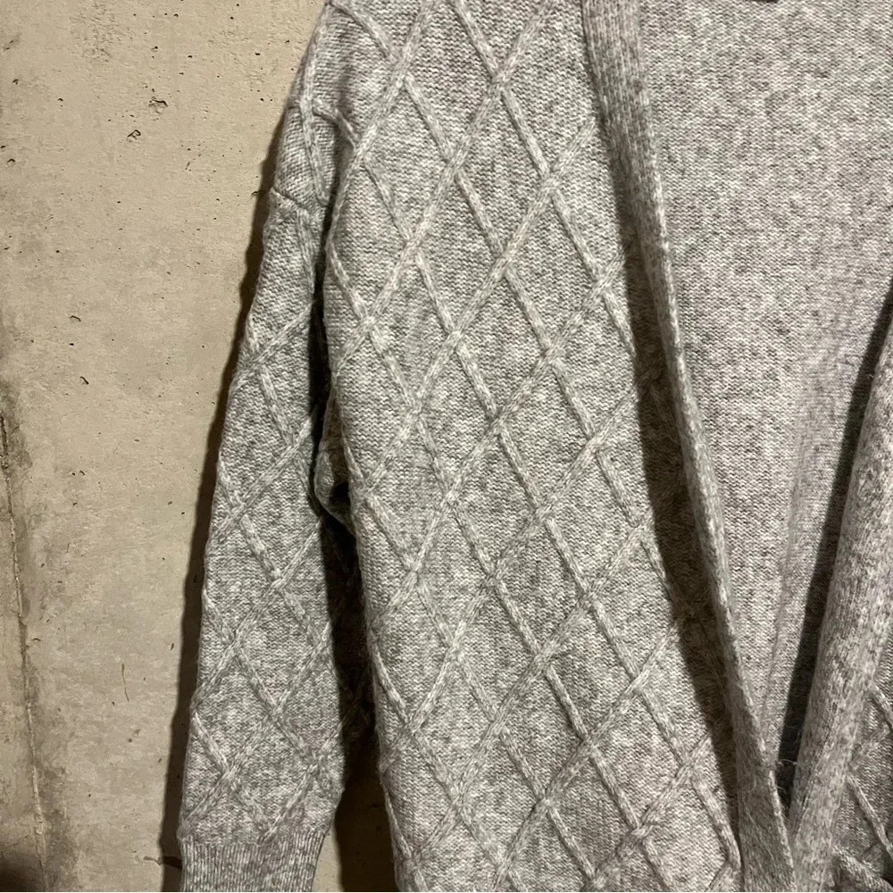 Primark Chunky Knitted Cardigan Grey Pockets Women’s Size XL - Picture 3 of 9